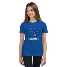 Girl's T-Shirt - Michigan - State Flag