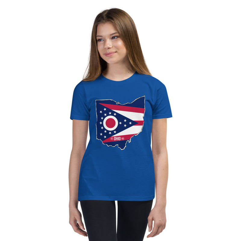 Girl's T-Shirt - Ohio - State Flag