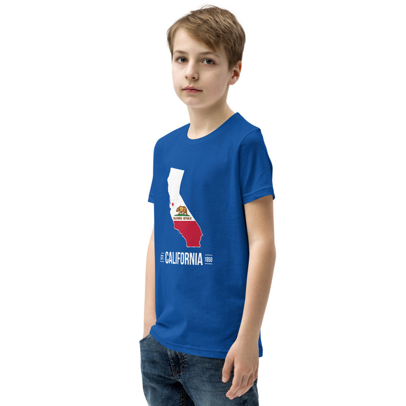 Youth Short Sleeve T-Shirt - California State Flag