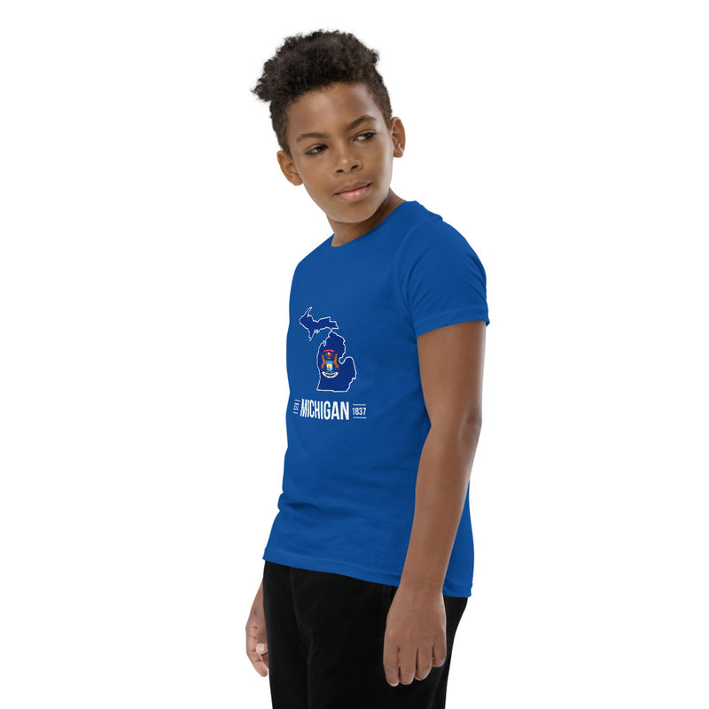 Boy's T-Shirt - Michigan - State Flag