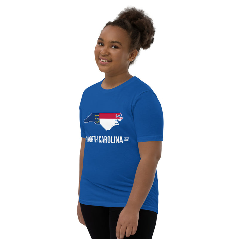 Girl's T-Shirt - North Carolina - State Flag