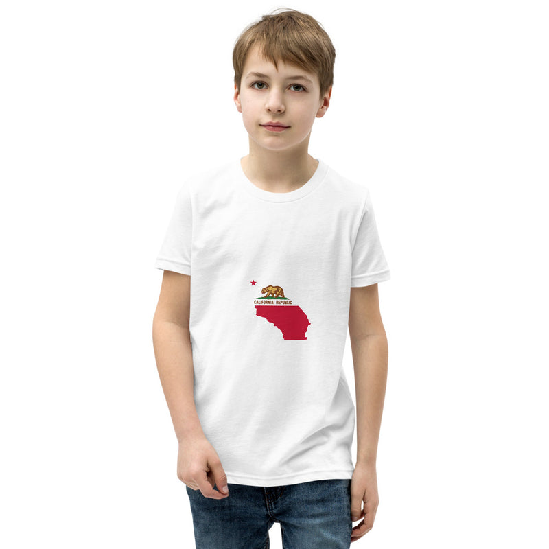Youth Short Sleeve T-Shirt - California State Flag