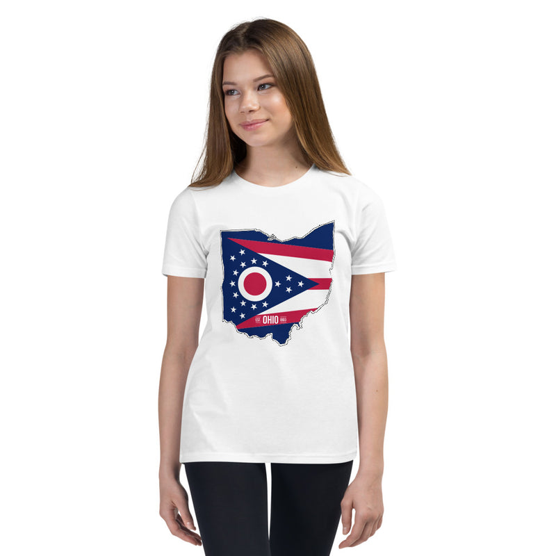 Girl's T-Shirt - Ohio - State Flag