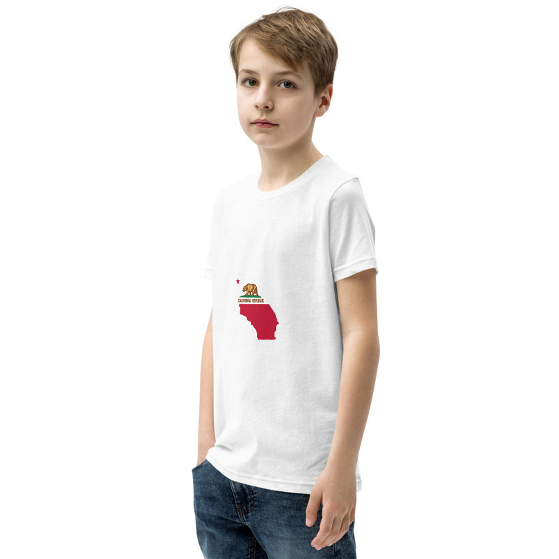 Youth Short Sleeve T-Shirt - California State Flag