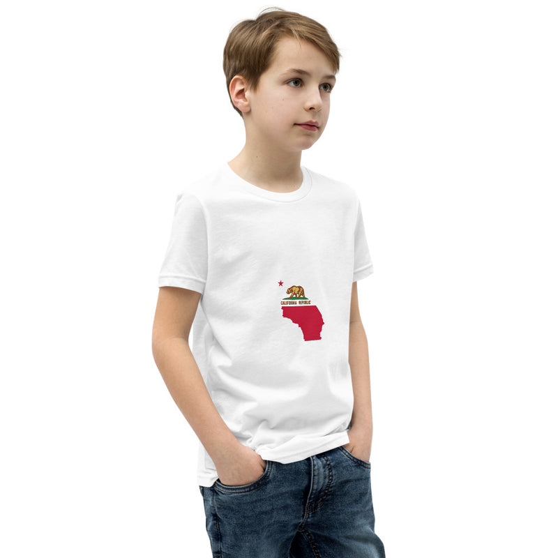 Youth Short Sleeve T-Shirt - California State Flag