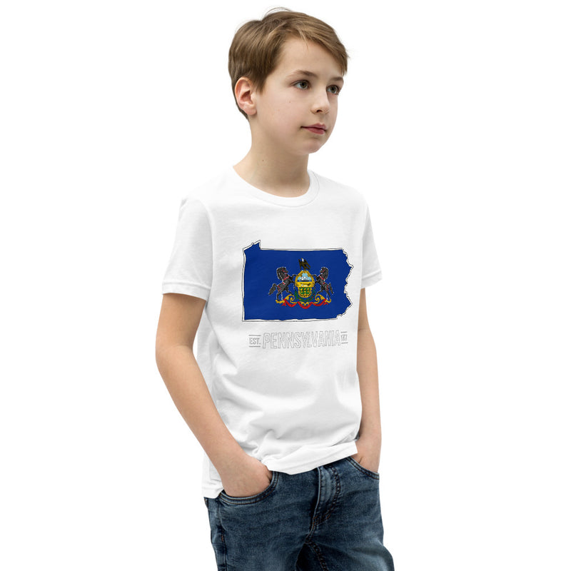 Boy's T-Shirt - Pennsylvania - State Flag