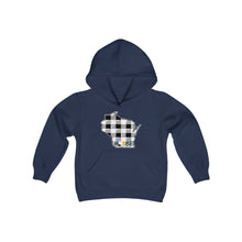 Youth Hoodie - Wisconsin - Tartan - Home Heart Pro