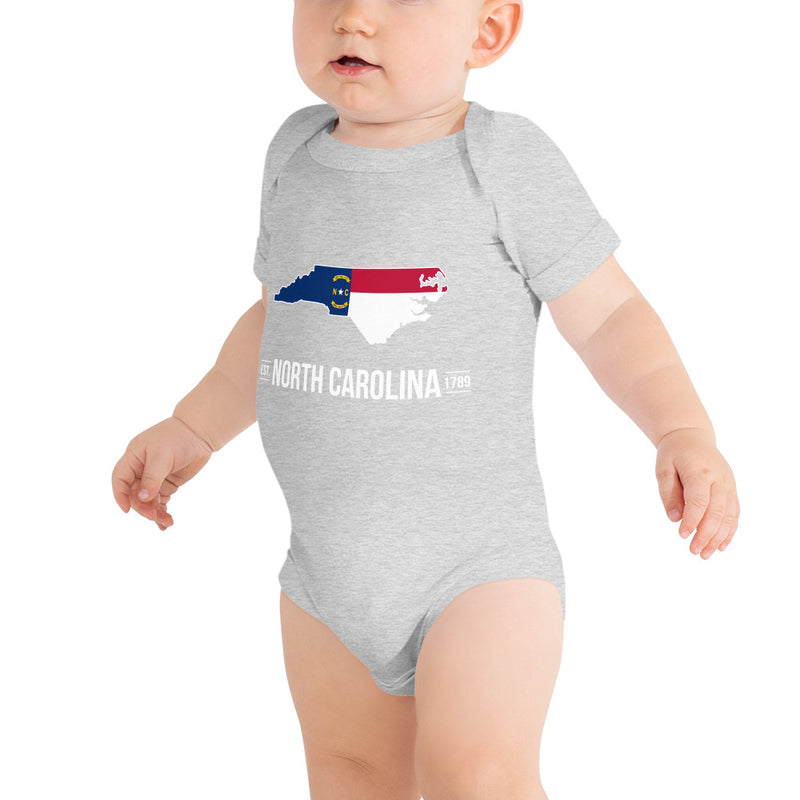 Baby's Onesie - North Carolina - State Flag