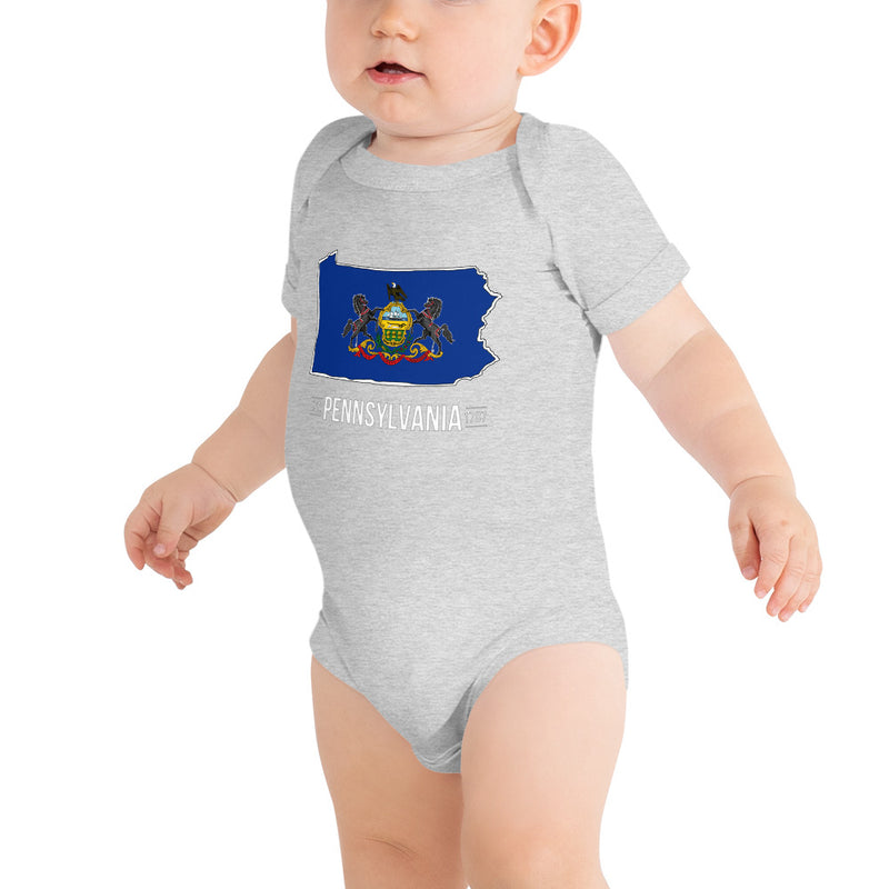 Baby's Onesie - Pennsylvania - State Flag