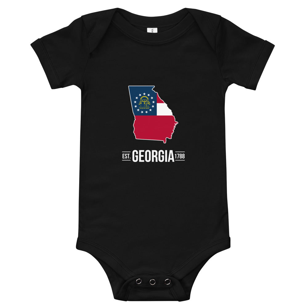 Baby's Onesie - Georgia - State Flag