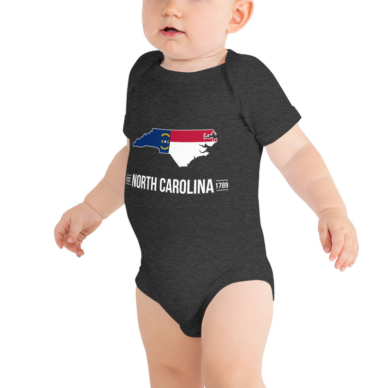 Baby's Onesie - North Carolina - State Flag