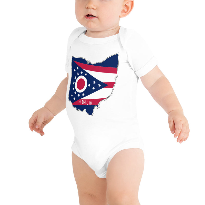 Baby's Onesie - Ohio - State Flag
