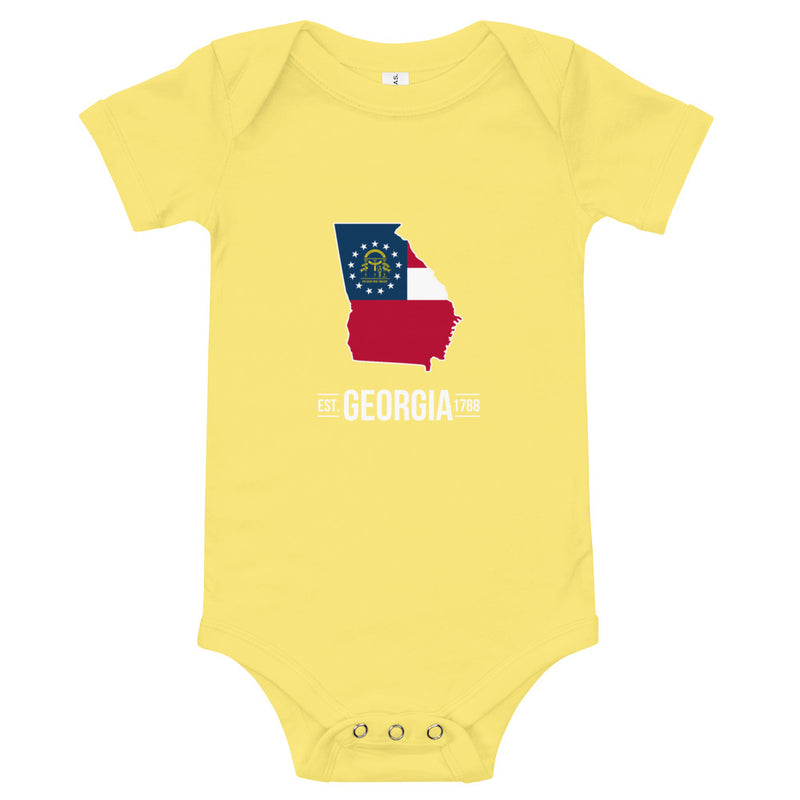 Baby's Onesie - Georgia - State Flag