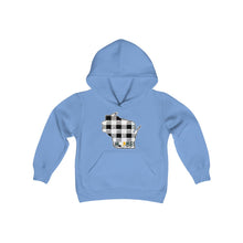 Youth Hoodie - Wisconsin - Tartan - Home Heart Pro