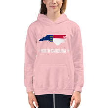 Girl's Hoodie - North Carolina - State Flag