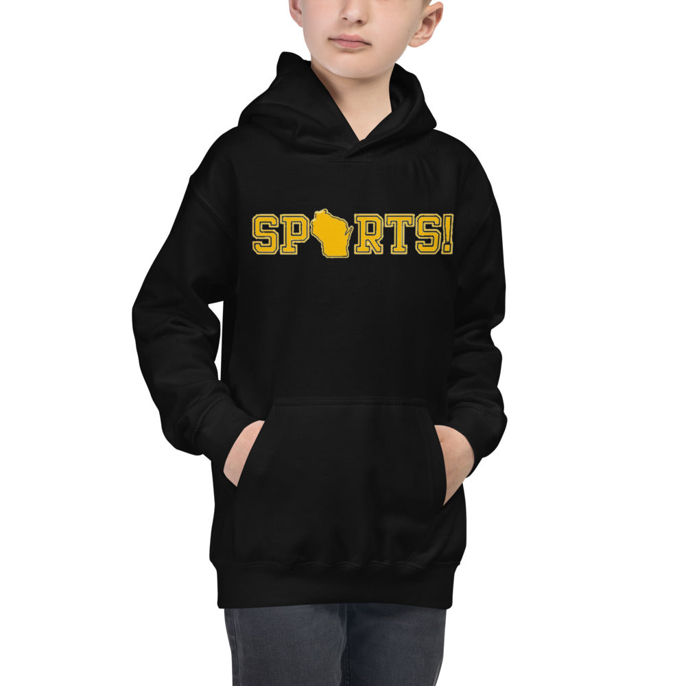 Kid's Hoodie - Wisconsin - Sports!