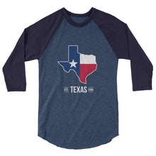 3/4 Sleeve Texas Flag Raglan Shirt