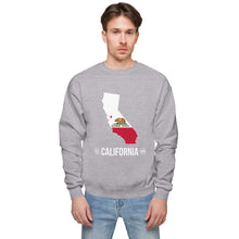 Unisex fleece sweatshirt - California State Flag