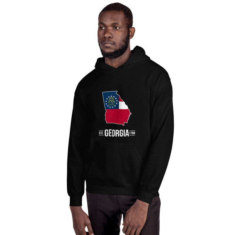 Men's Hoodie - Georgia - State Flag