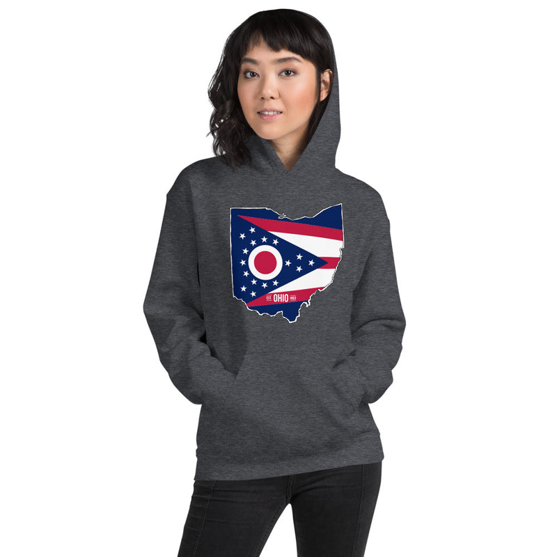 Women's Hoodie - Ohio - State Flag
