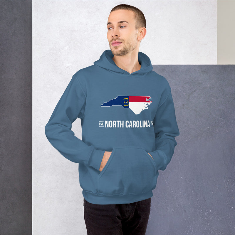 Men's Hoodie - North Carolina - State Flag