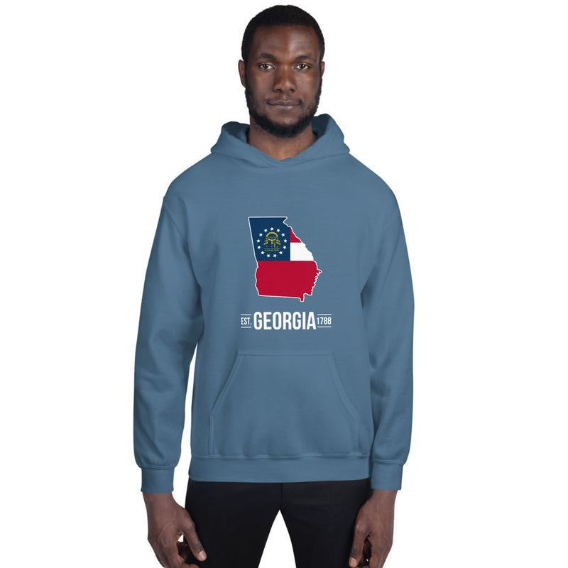 Men's Hoodie - Georgia - State Flag