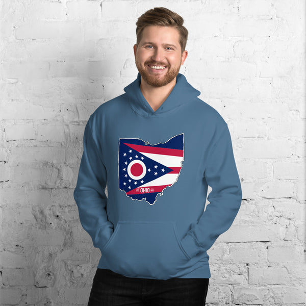Men's Hoodie - Ohio - State Flag