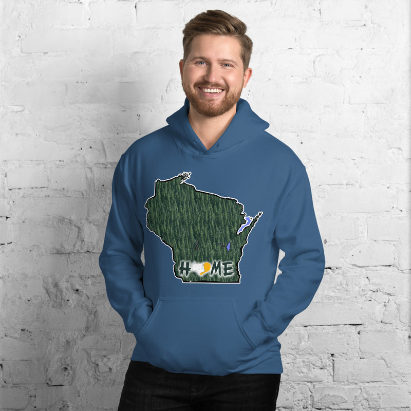 Men's Hoodie - Wisconsin - Lakes-Forest - Pro