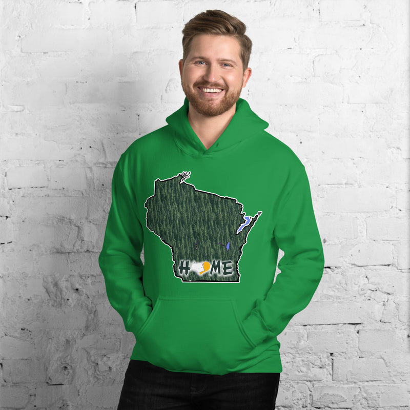Men's Hoodie - Wisconsin - Lakes-Forest - Pro