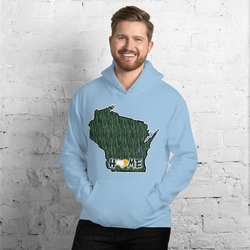 Men's Hoodie - Wisconsin - Lakes-Forest - Pro