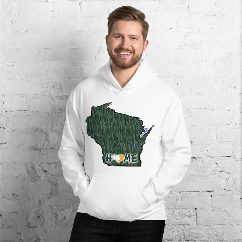 Men's Hoodie - Wisconsin - Lakes-Forest - Pro