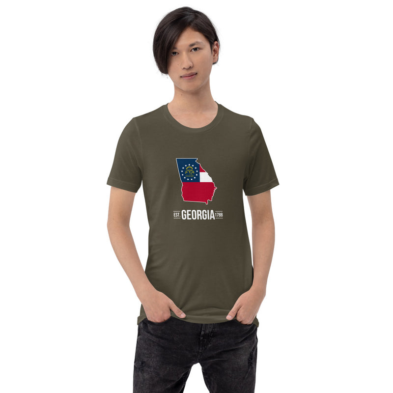 Men's T-Shirt - Georgia - State Flag