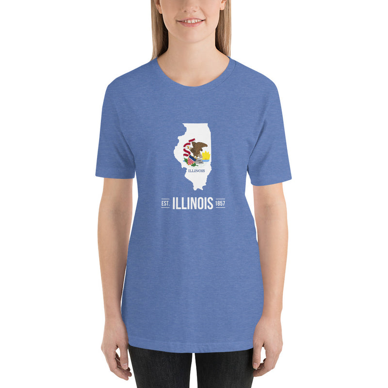 Women's T-Shirt - Illinois - State Flag
