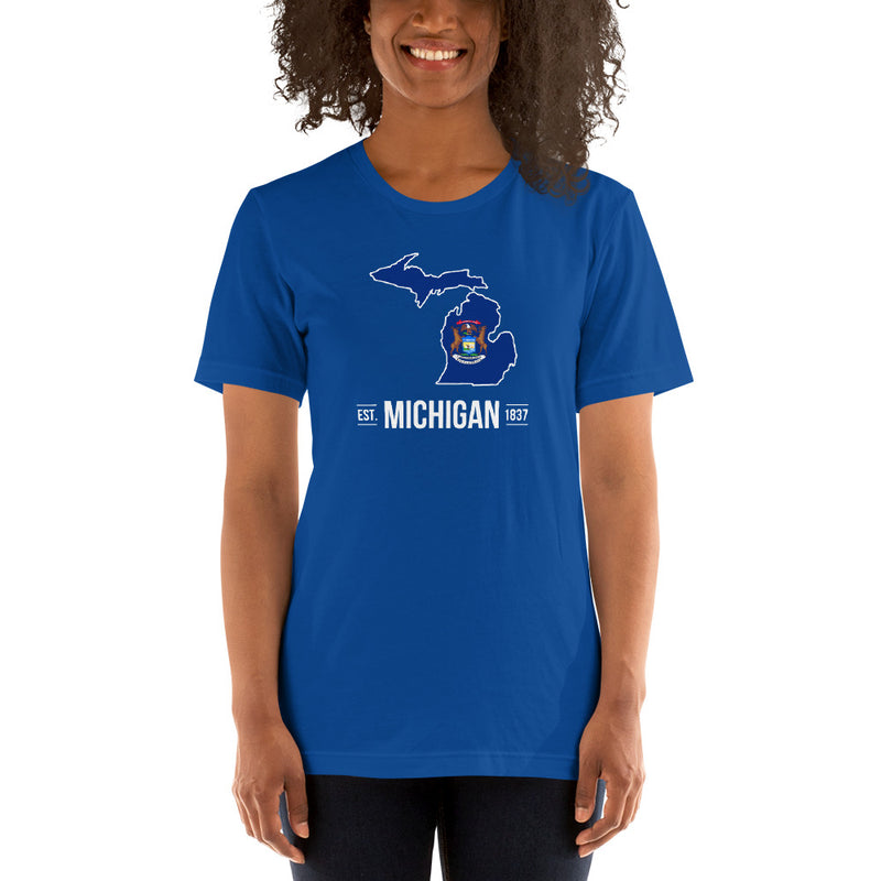 Women's T-Shirt - Michigan - State Flag
