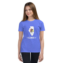 Girl's T-Shirt - Illinois - State Flag