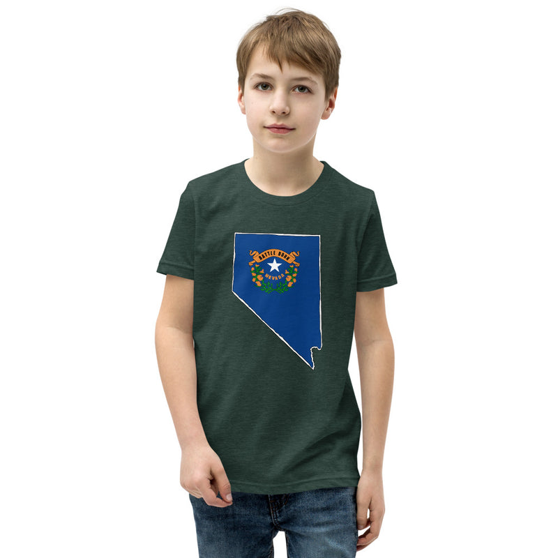 Boy's T-Shirt - Nevada - State Flag