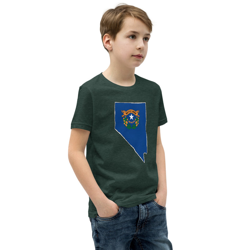 Boy's T-Shirt - Nevada - State Flag