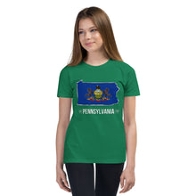 Girl's T-Shirt - Pennsylvania - State Flag