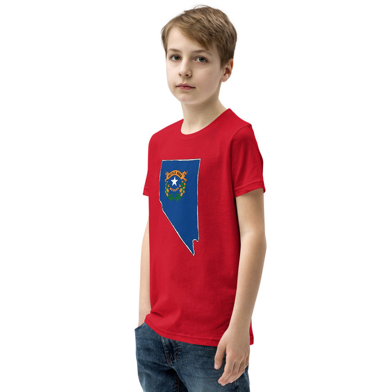 Boy's T-Shirt - Nevada - State Flag